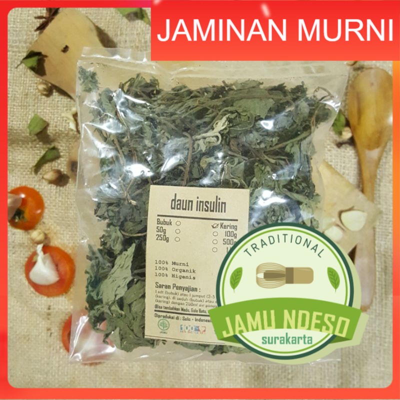 

DAUN INSULIN KERING 100 GRAM - Smallanthus Sonchifolius - MURNI - JSR - REMPAH - PREMUIM QUALITY