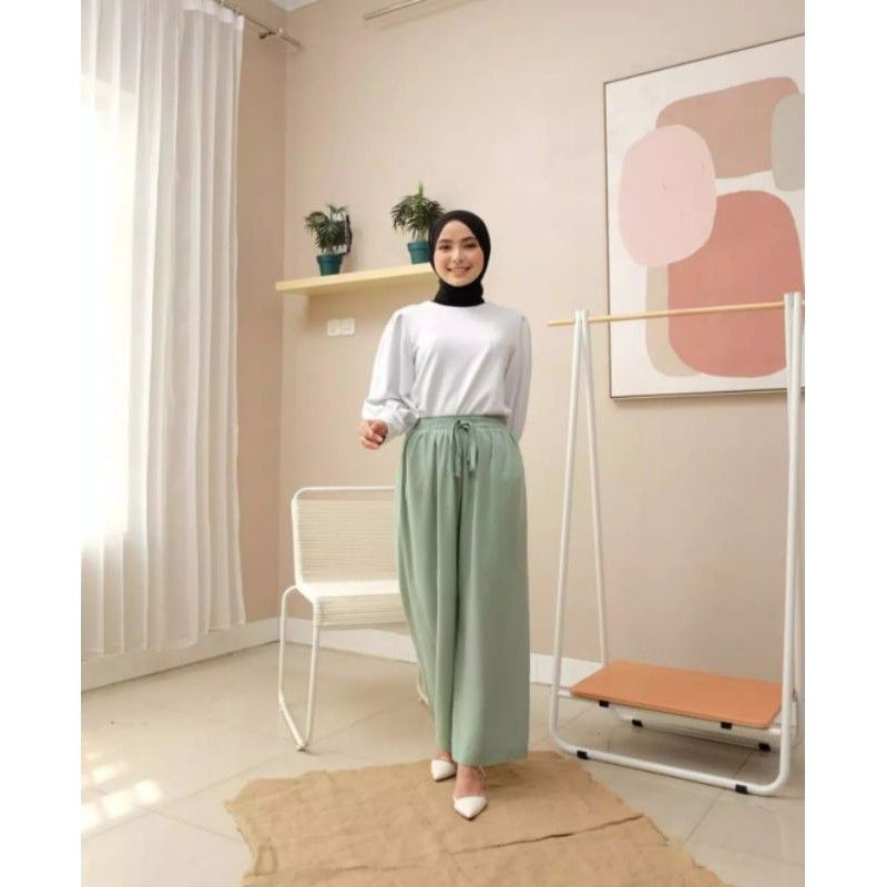 Celana Kulot Jersey Jumbo //Daily Kulot Muat bb 100kg//Celana Wanita Highwaist//Celana hamil