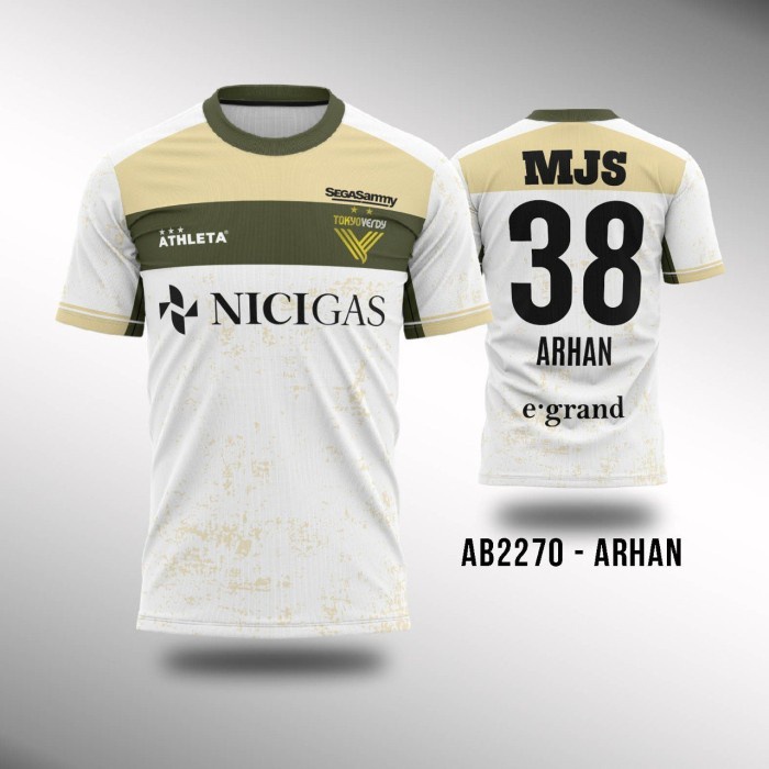 Kaos Jersey Sepakbola Tokyo Verdy - Arhan AB2270 Free Custom