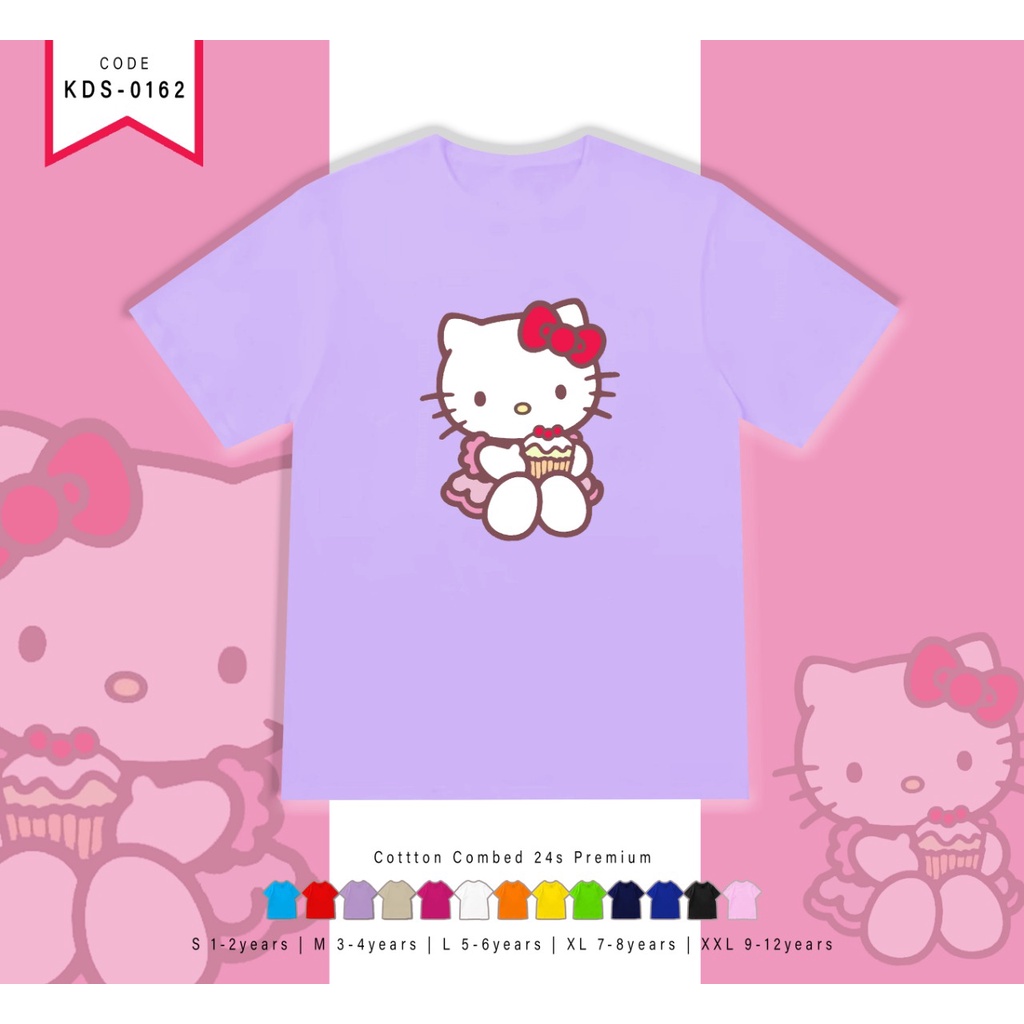 T-SHIRT / KAOS ANAK-ANAK TERMURAH BERGAMBAR HK CUPCAKE - TERIMA CUSTOM KAOS KELUARGA