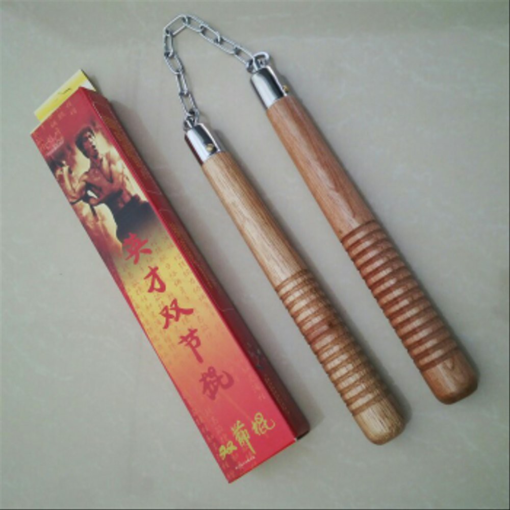 ALHUSNASTORE DOUBLE STIK KAYU - NUNCHAKU KAYU - RUYUNG - DOBEL STIK - DOUBLE STIK LATIHAN