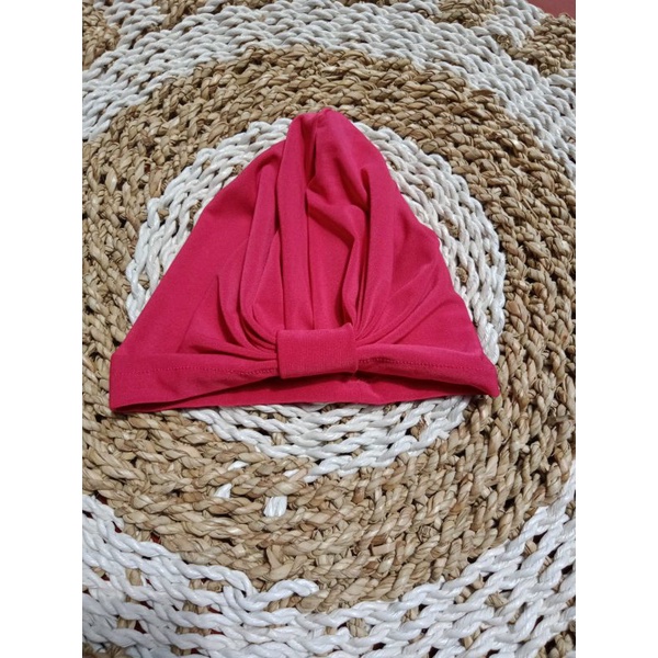 Turban Bayi Perempuan New Born Model Aksen Ring 0 Sampai 2 Tahun