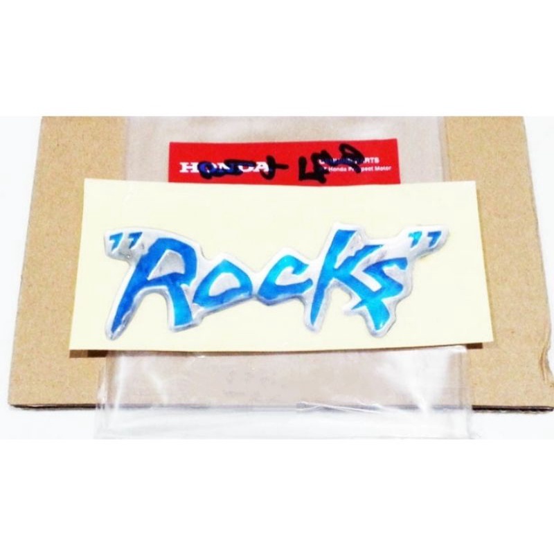 AM - Emblem Sticker / Logo Stiker "Rocks" Honda Jazz GD3 2004-2007 ORIGINAL