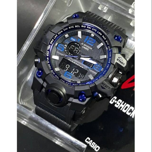 JAM TANGAN PRIA G SHOCK GWG 1000 black blue