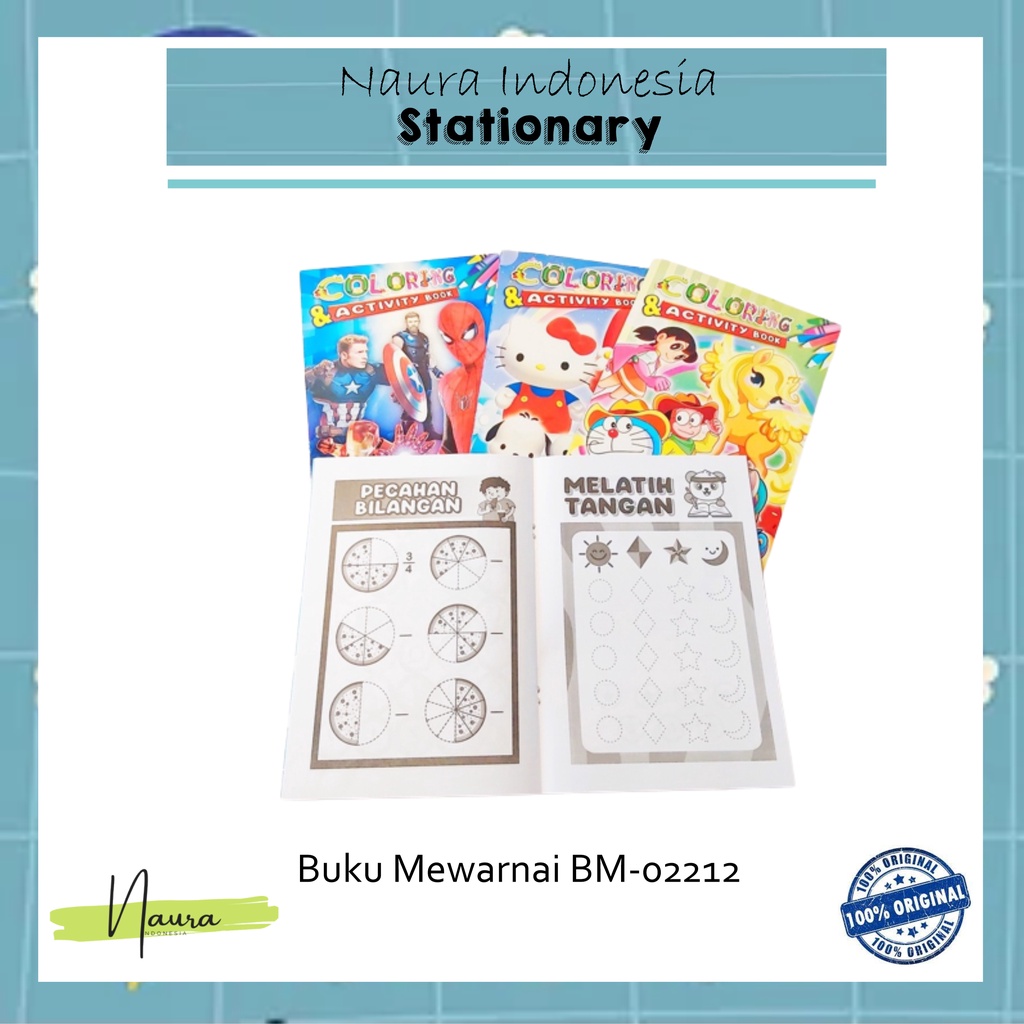 

BUKU MEWARNAI BM-02212 ACTIVITY | BUKU MEWARNAI BM-02212 | BUKU MEWARNAI ACTIVITY