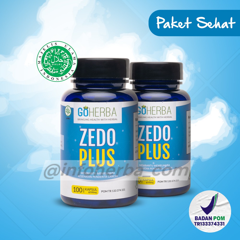 Goherba Zedo Plus Zedoplus Paket Sehat Obat herbal Anti Kanker Payudara Tumor Alami Aman BPOM Ready 