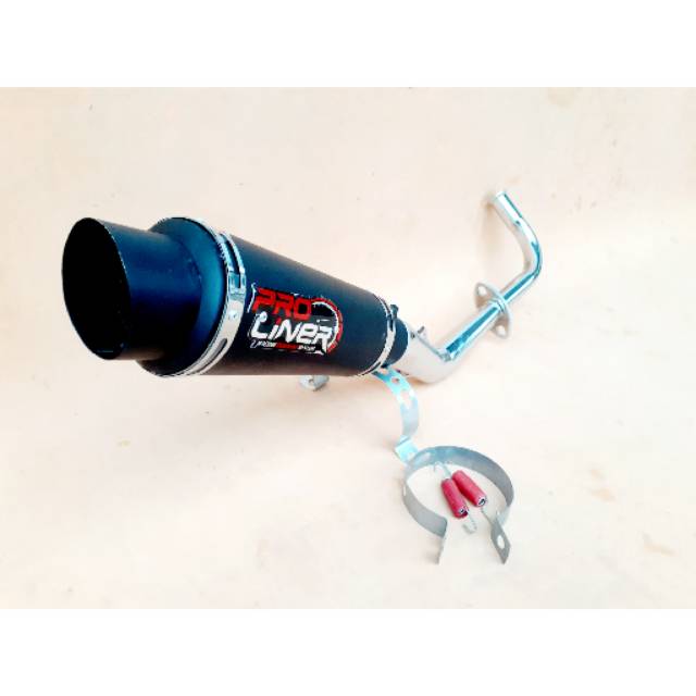 Knalpot Racing Pro Liner Black Mio Sporty Mio J Mio Gt Mio m3