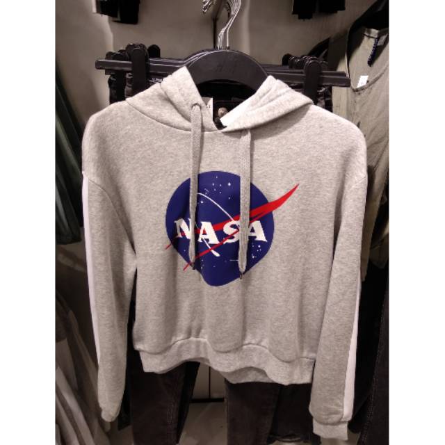 nasa cropped hoodie h&m