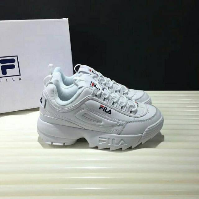 Hoot salee!! Sepatu fila white ladies sneakers fashion