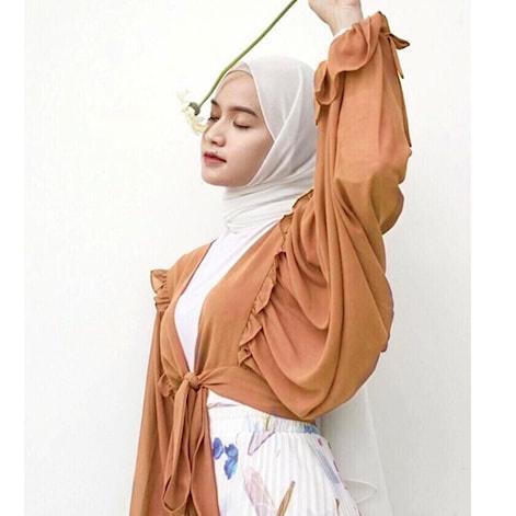 Kardigan Fashion Wanita Outfit Wanita Kekinian Oootd Wanita Outer Wanita Crop Top Kekinian Bukan Jum