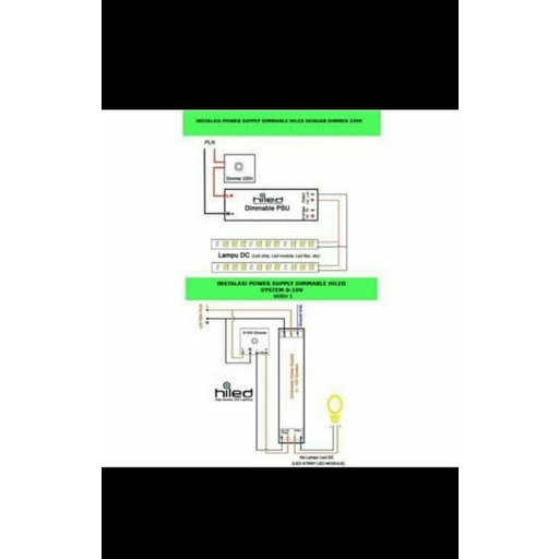 dimmabele power supply dc 12vol 12,5amper merek HILED input ac 170-260vol