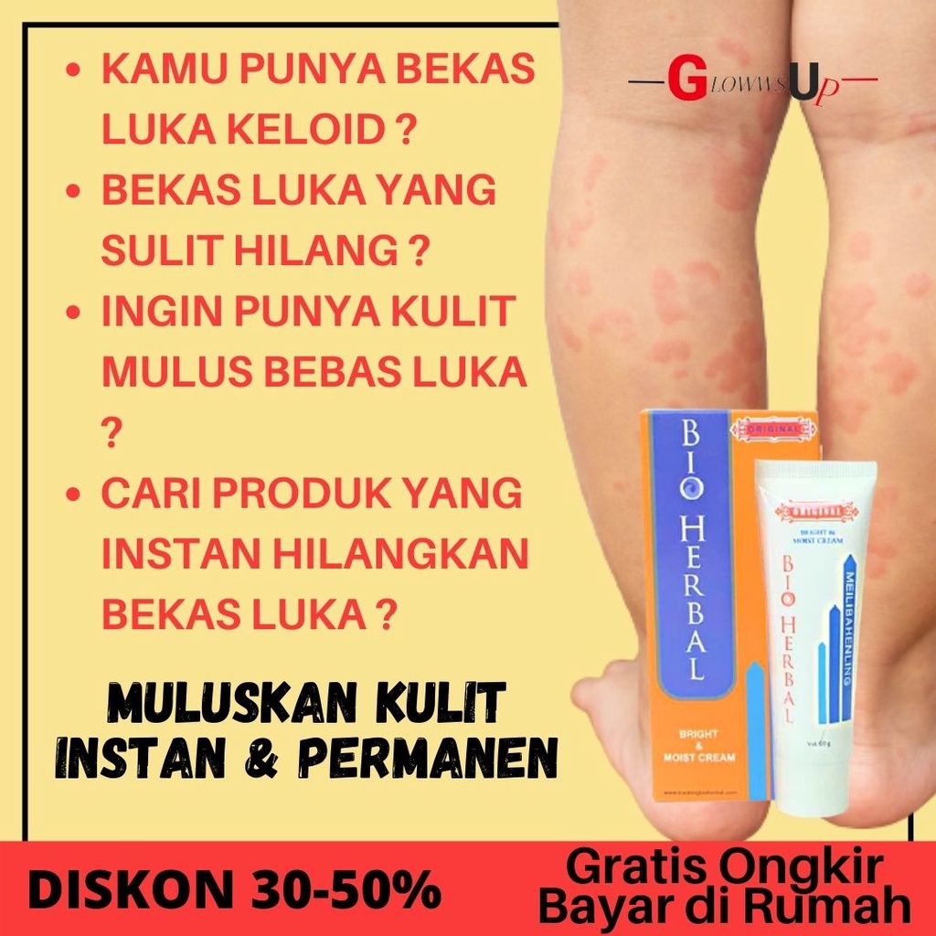 PENGHILANG BEKAS LUKA BIO HERBAL MEILBAHENLING ORIGINAL BPOM CREAM LUKA PERAWATAN TUBUH