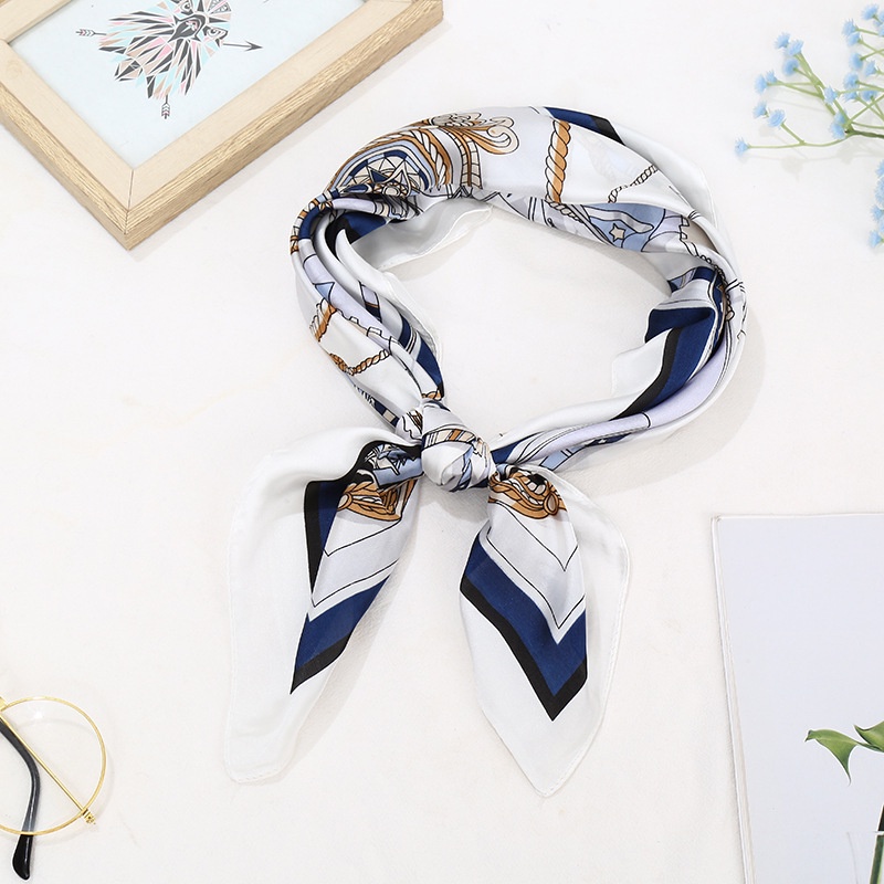 70x70cm Mini Scraf Leher Kepala Rambut Bahan Silk Immitation Korean Fashion Import Wanita Syal Dekorasi Tas Scarf Aksesoris / Syal Wanita Scarf Leher / outer scarf