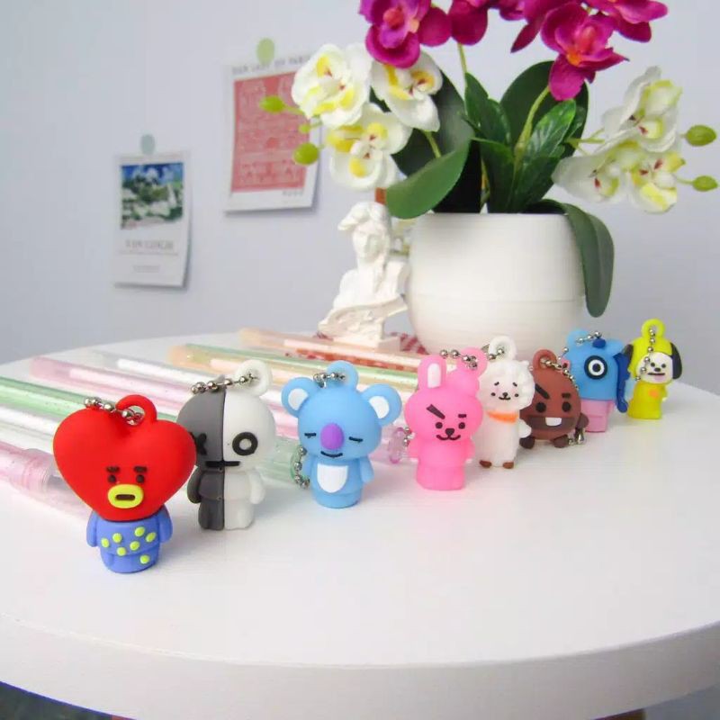 

PULPEN BT21 GANTUNGAN LUCU PEN GEL GANTUNGAN BT21