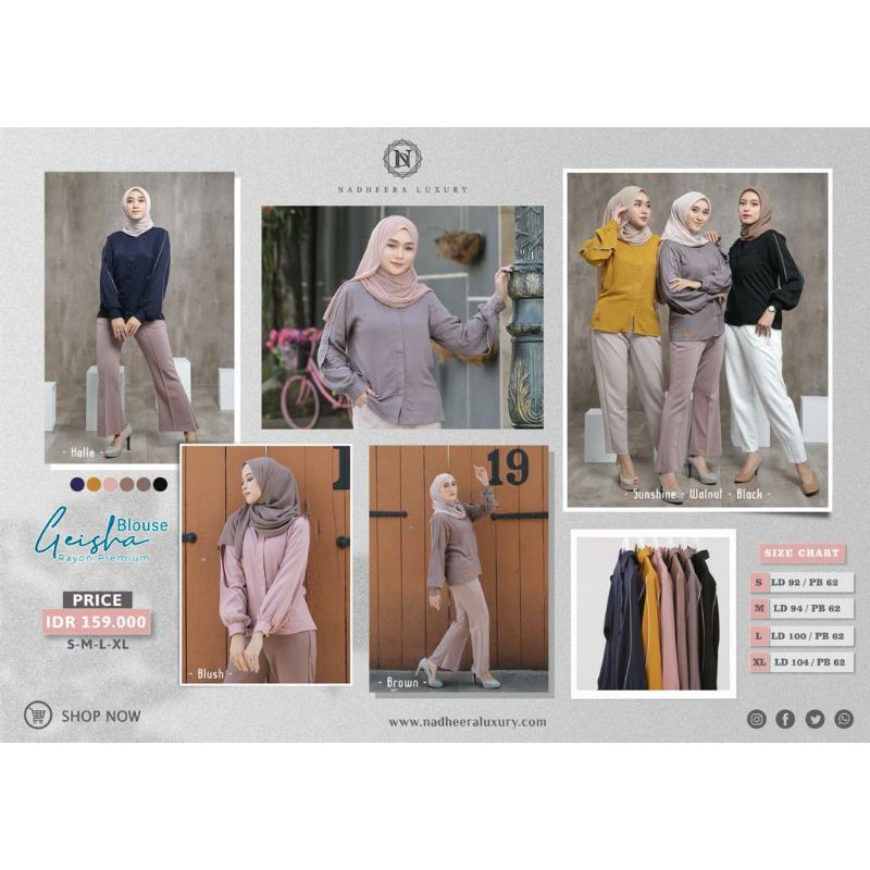 Geisha Blouse 100% ORIGINAL by Nadheera Luxury | GARANSI | bisa COD