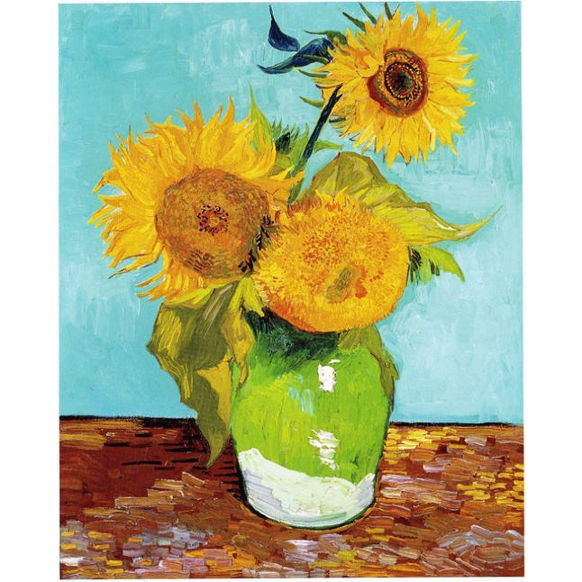 Lukisan Vincent van Gogh Lausanne Sunflowers Painting