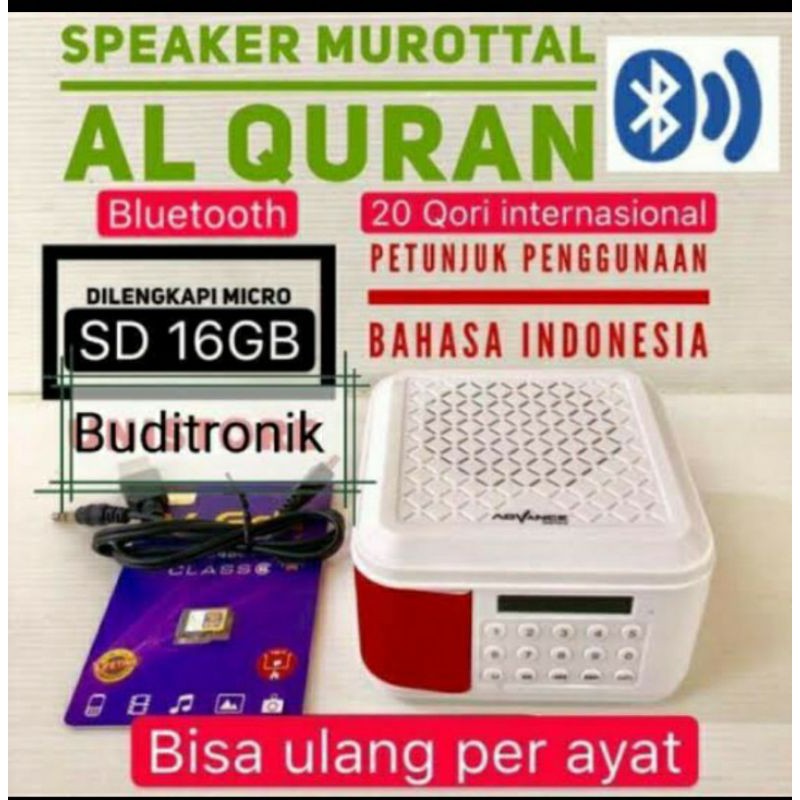SPEAKER MUROTAL AL-QUR'AN TERLENGKAP ADVANCE/SPEAKER DIGITAL AL-QUR'AN 30 JUZZ MEMORI 16 GB