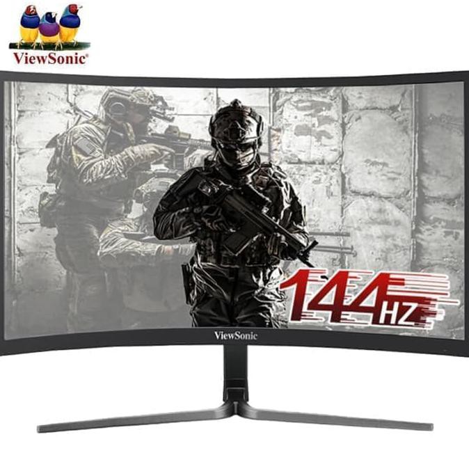 Barang Berkualitas pc gaming full set,, Monitor Gaming 24" ViewSonic VX2458-C-MHD |144Hz|1ms|Curved