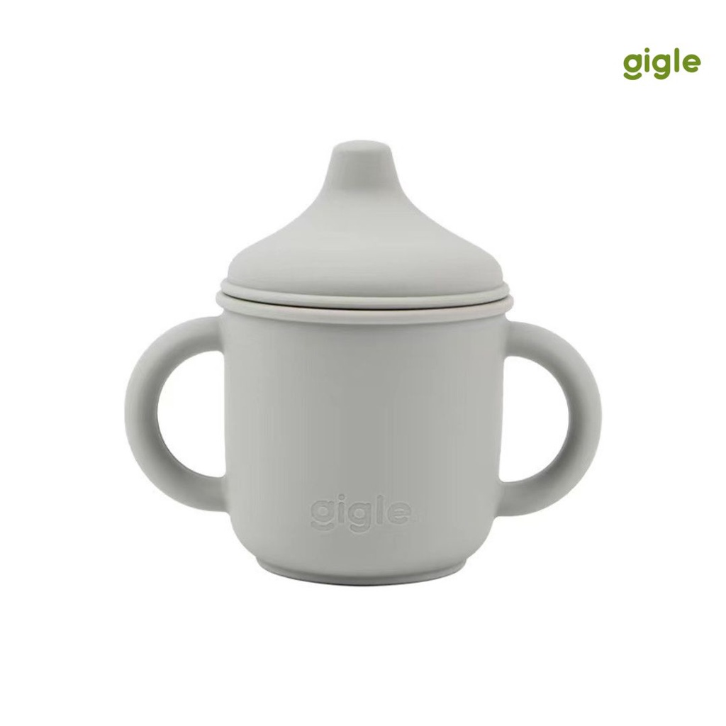 Gigle Silicone Leak Proof Handle Sippy Cup Gelas Bayi