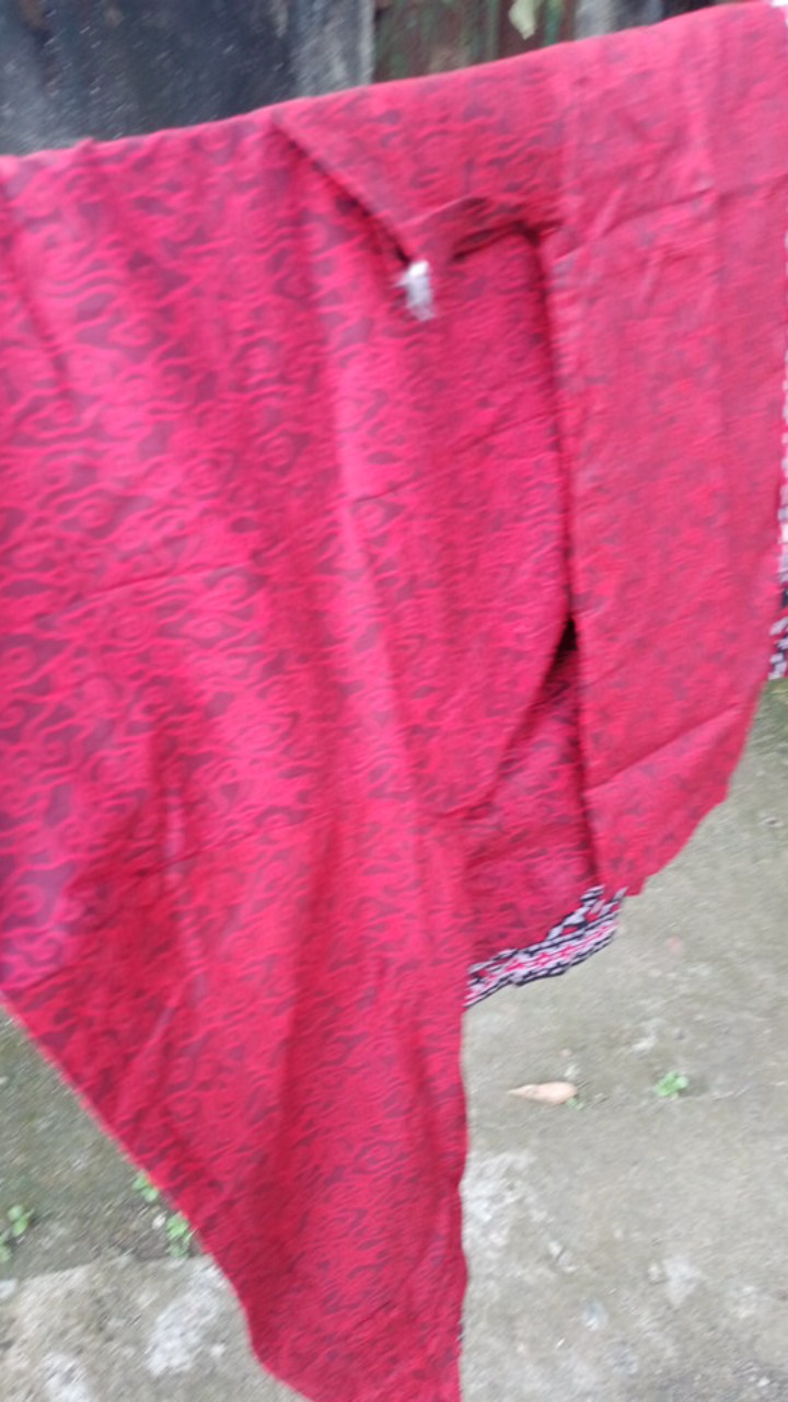 Batik Couple Keluarga Sania Ruffle Ori Ndoro Jowi Dnt Motif Mega Abang