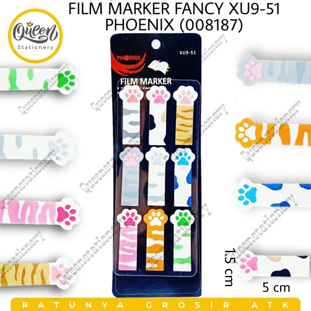 

FILM MARKER FANCY XU9-51 PHOENIX (008187) / STICKY NOTES / STICK NOTE / MEMO / STICK NOTE LUCU / STICK NOTE KARAKTER / STICK NOTE KAKI KUCING