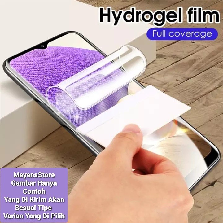 VIVO Y75 5G VIVO Y21A ANTI GORES HYDROGEL DEPAN CLEAR BENING TRANSPARAN SCREEN GUARD JELL PELINDUNG LAYAR FULL SCREEN