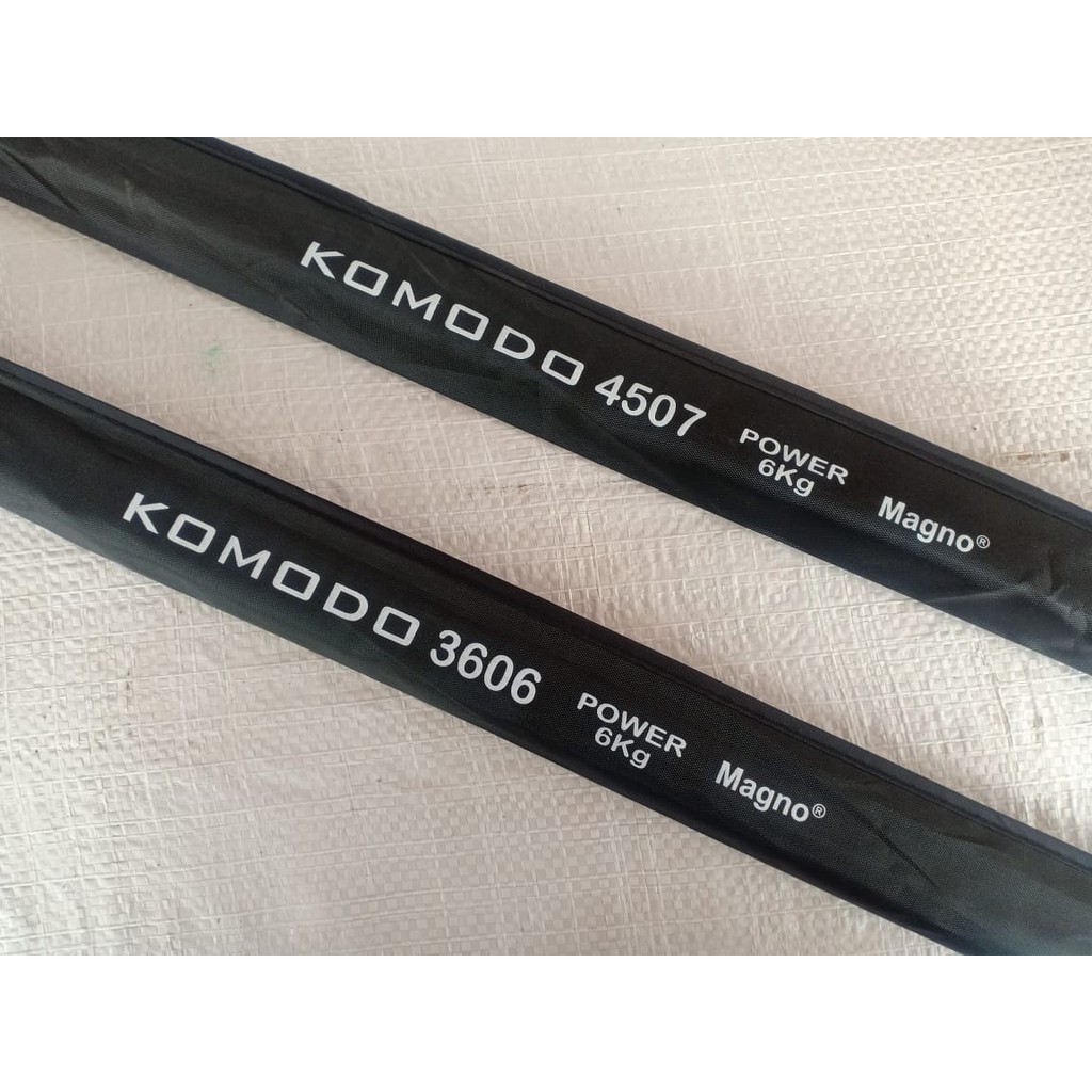 Joran Tegek Kaku Magno Komodo Panjang 360 450 Carbon Max Drag 6Kg RINGAN