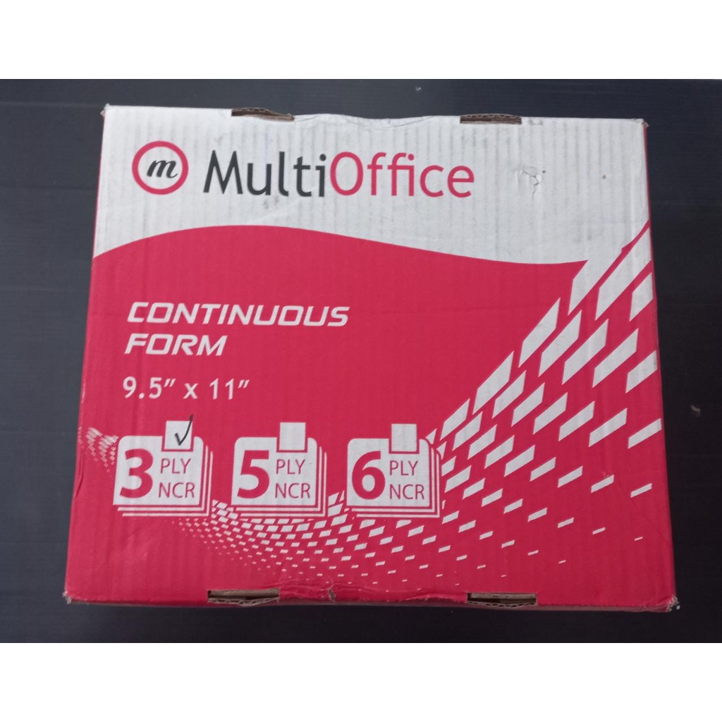 

Continuous Form 3 ply PRS Multi Office ( Bagi 2 ) 9.5" x 11" l 1000 set / 3 ply Bagi 2 Multi Office