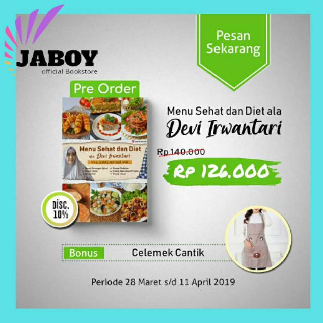 Bestseller Terlaris Buku Menu Sehat Dan Diet Devi Irwantari Shopee Indonesia