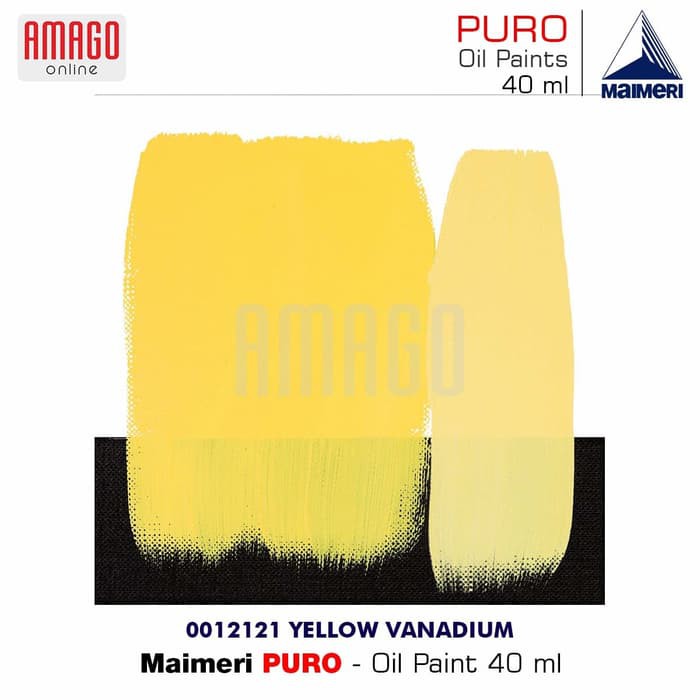 MAIMERI PURO - OIL PAINT - YELLOW VANADIUM - 40ML - M0012121