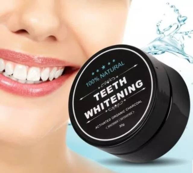 TEETH WHITENING ACTIVATED ORGANIC CHARCOAL BUBUK ARANG AKTIF PEMUTIH GIGI ORIGINAL