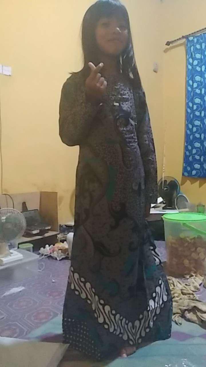 Batik Couple Keluarga Sania Ruffle Ori Ndoro Jowi Dnt Motif Dimensi