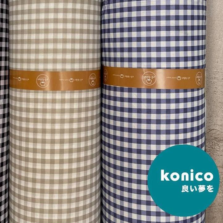 ♣ KONICO Sprei Kain Katun Meteran Motif Minimalis kotak BABY EMILY star esra catra ✷
