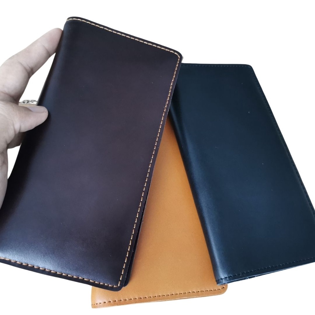 Dompet Panjang kulit asli Kualitas Eksport Tipe Flux