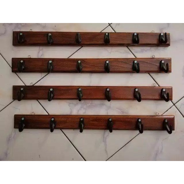 KAPSTOK GANTUNGAN BAJU KAYU / GANTUNGAN BAJU TEMPEL DINDING / GANTUNGAN BAJU CANTOLAN PINTU KAMAR