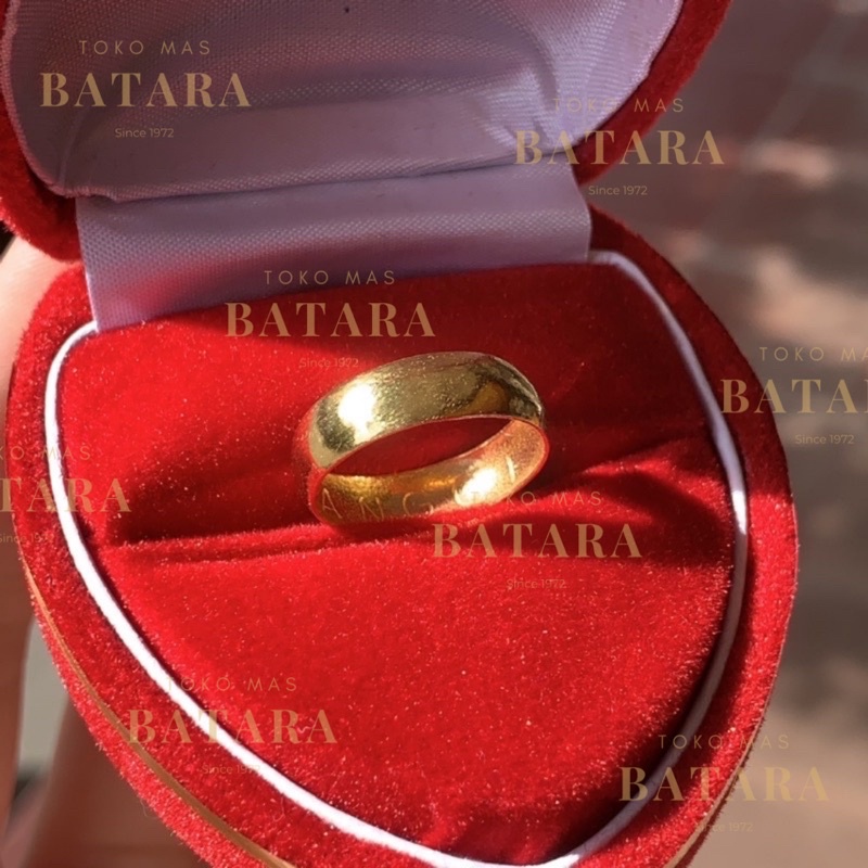 Cincin Nikah Tunangan Couple Emas Tua Asli Kadar 99% / Emas Kadar 97% Handmade Custom