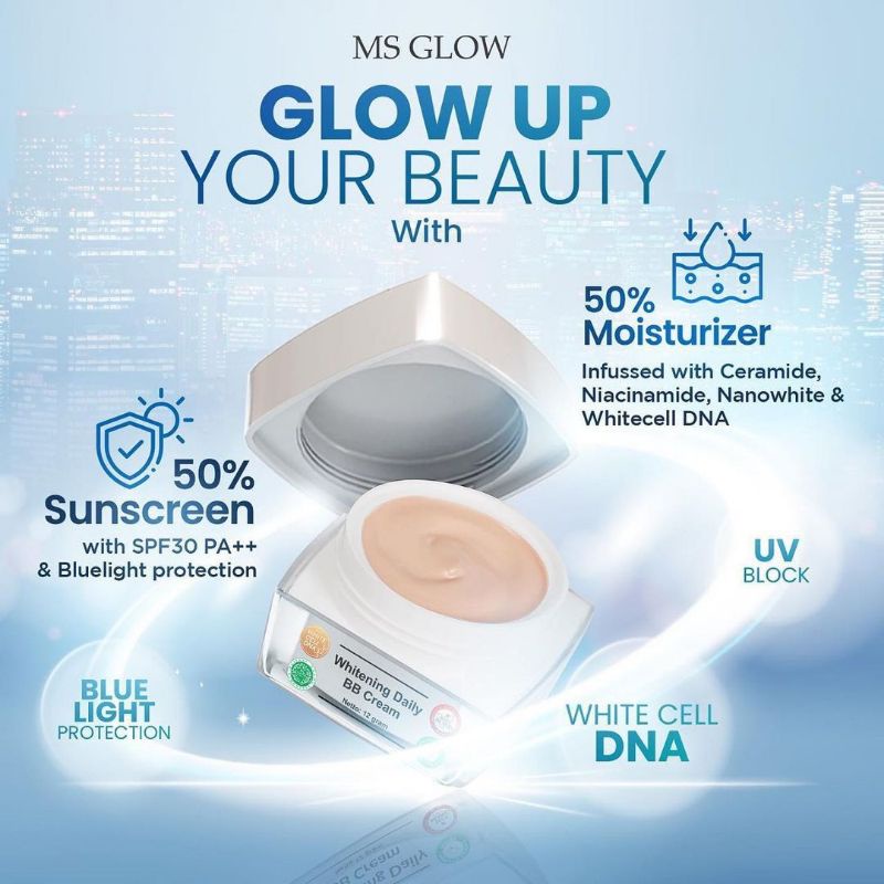 BB CREAM MS GLOW / WHITENING DAILY BB CREAM MS GLOW / DAY CREAM BB CREAM MS GLOW