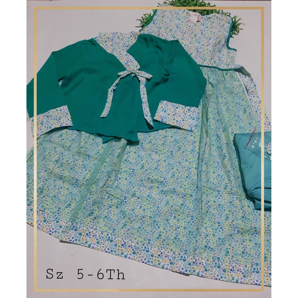 Gamis katun anak 5-6th cantik unik ori cutetrik
