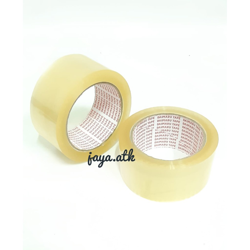 LAKBAN BENING COKLAT DAIMARU 48 MM 90 YARD PLAKBAN OPP TAPE BAGUS