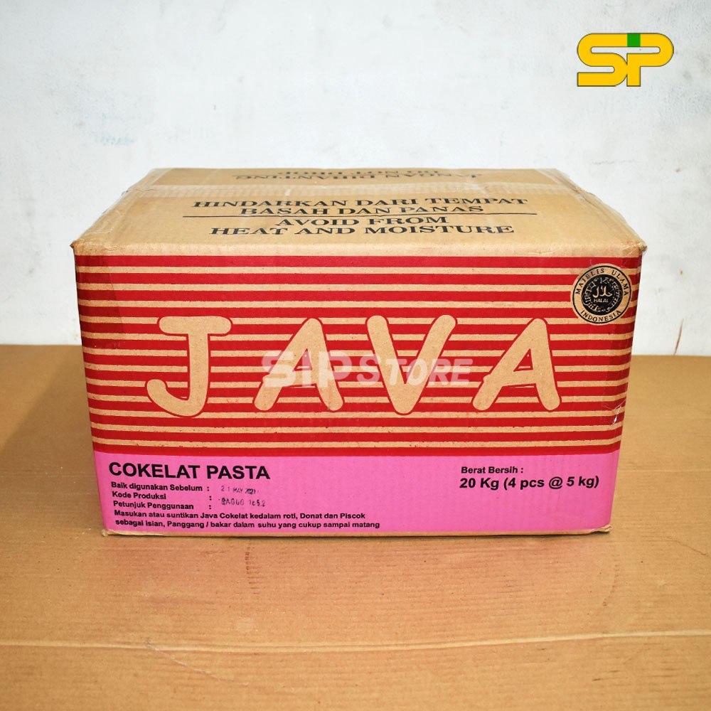 JAVA CHOCO Selai Coklat / Cokelat Pasta / Olesan Roti / Cokelat Filling 20kg