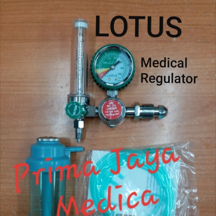 Regulator Oksigen Lotus. Regulator/Flowmeter Oksigen
