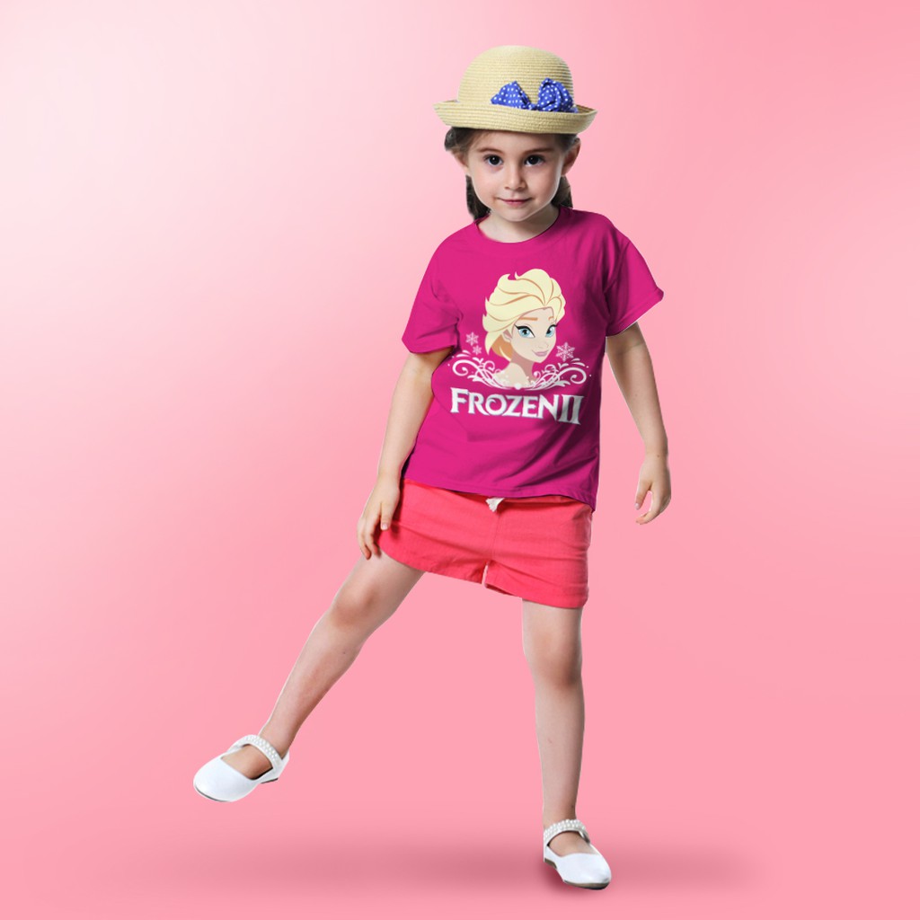 Kaos Anak Perempuan - ELSA FROZEN