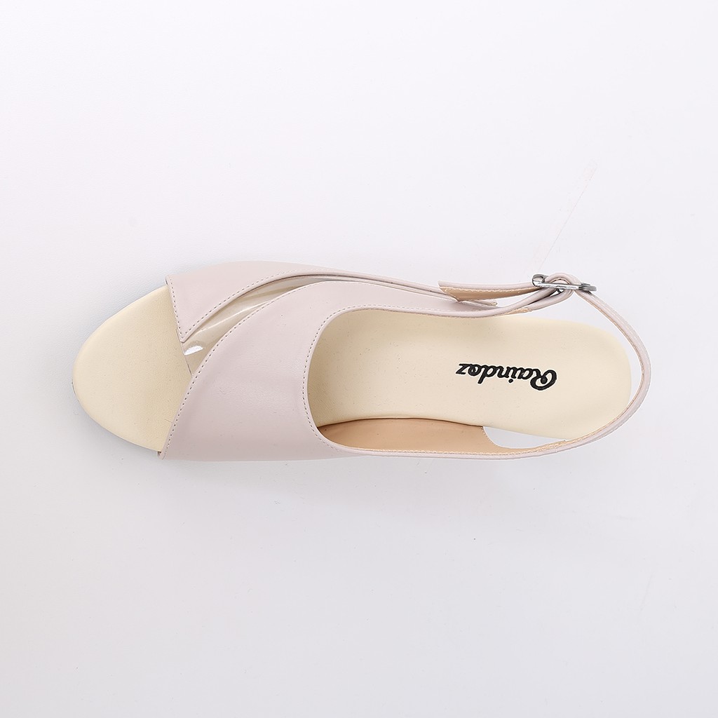 Raindoz Hak 4 cm - Sandal Tali Wanita Wedges Semi Formal Pesta Kondangan Original Terbaru - Cream-2
