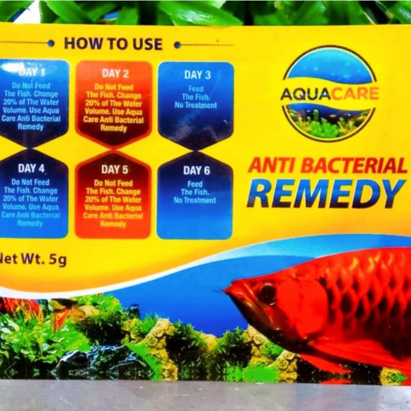 AQUACARE REMEDY 5GR 5 gr ANTI BACTERIAL Obat ikan anti bakteri jamur