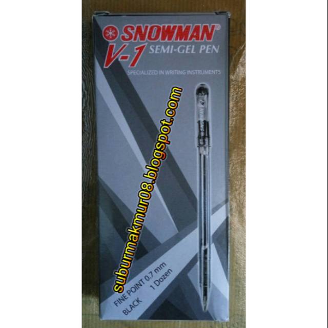 

Bolpoint Snowman V1 Hitam Asli - Bolpen Pulpen Snowman V1 Hitam Asli Termurah