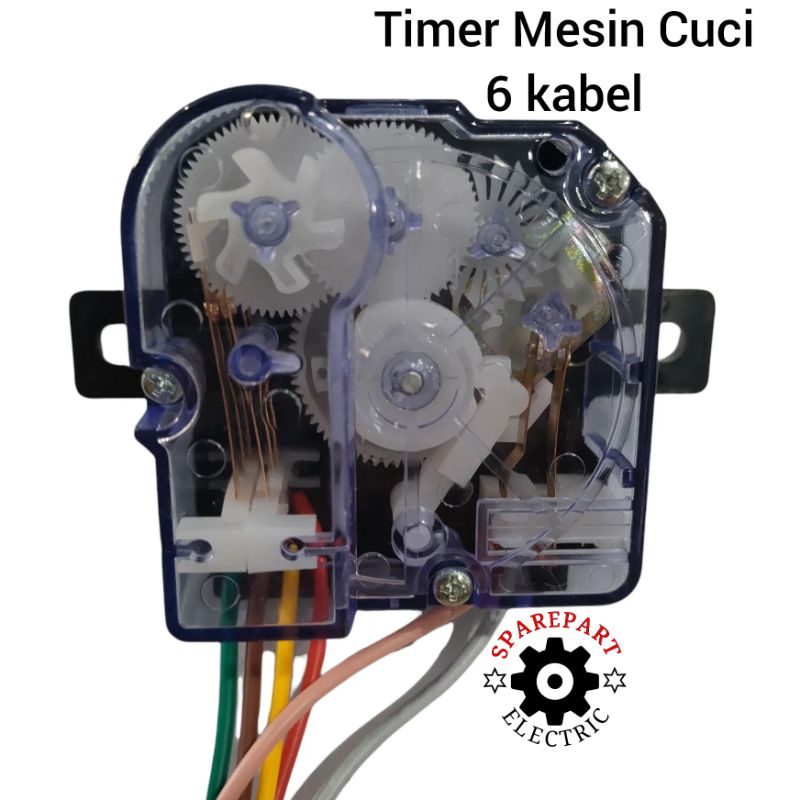 TIMER WASH MESIN CUCI 2TABUNG SEMUA MERK MODEL 6KABEL