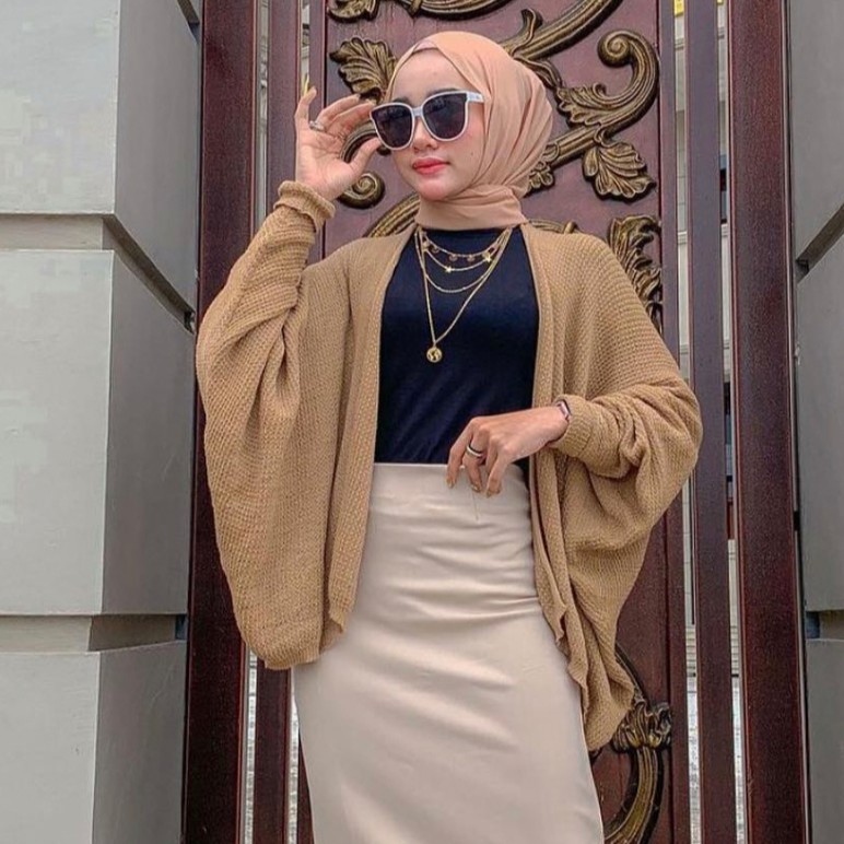 HOPYLOVY - MARION OUTER RAJUT / MILA OUTER JARING OVERSIZE CARDIGAN RAJUT