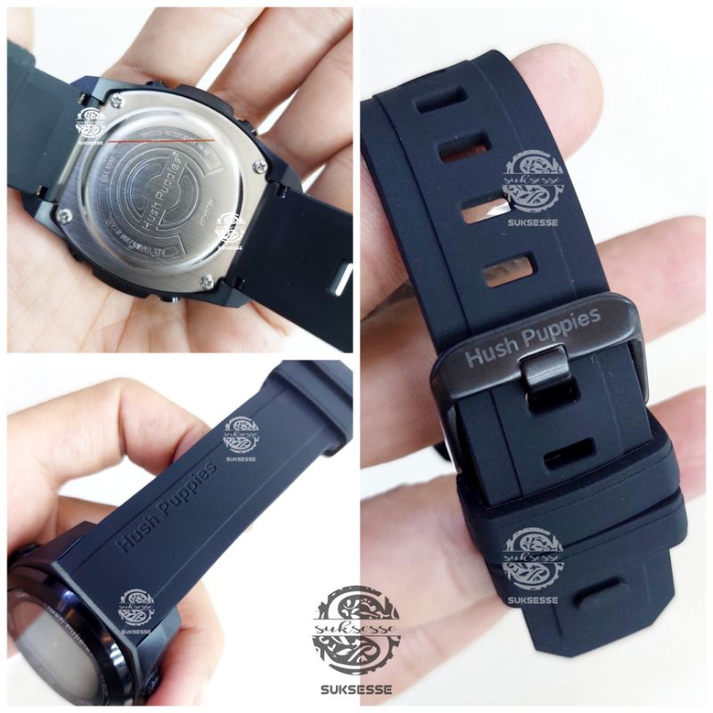 HUSH PUPPIES HP8571 | JAM TANGAN PRIA WANITA HUSH PUPPIES DIGITAL RUBBER STRAP