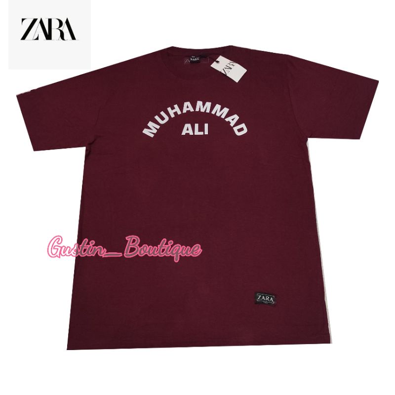 Original Zara Man x Muhammad Ali Oversize Muhammad Ali Lisence T-shirt with a Sport Collection Pria 