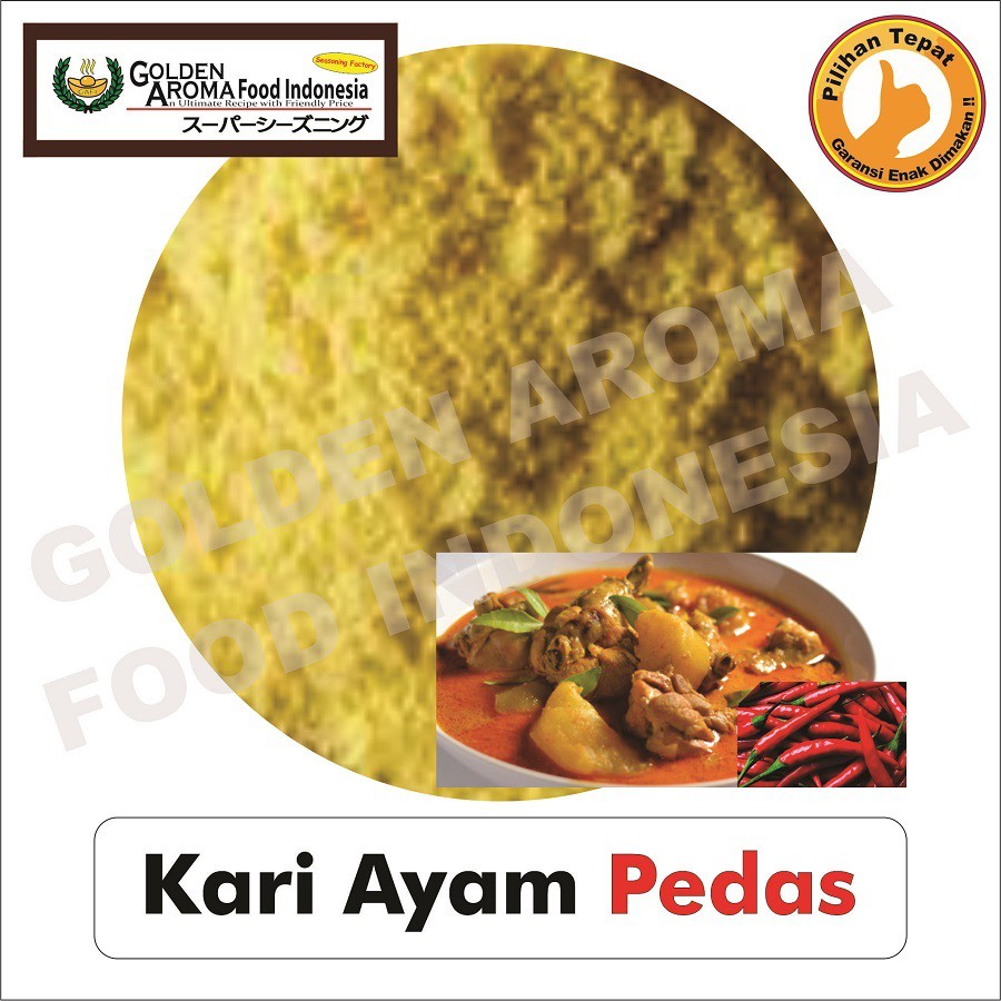 

Bubuk Tabur Instan Rasa Kari Ayam Pedas 500 gram Bumbu Masak Aneka Serbaguna 500Gr Hot Spicy chicken Curry Seasoning Powder 1/2Kg Instant Enak Murah Halal Penyedap Rempah Spices Masakan Bahan Siap pakai